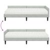 vidaXL Struttura Letto Angolare con Materasso 2 pcs Grigio chiaro