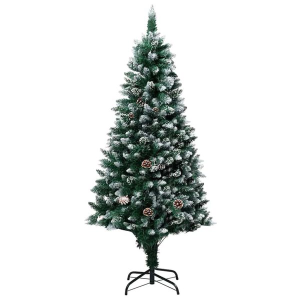 vidaXL Albero di Natale artificiale con 300 LED Verde 180 cm