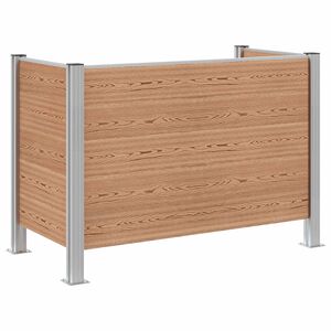 vidaXL Recinzione Contenitore per Rifiuti Marrone 161 x 85 x 115 cm