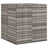 vidaXL Contenitore da Giardino in Rattan PE 100x97,5x104 cm Grigio