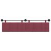 vidaXL Testata appesa Rigato Rosso Vino 210 x 55 x 5 cm Tessuto