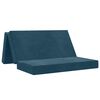 vidaXL Divano Letto Pieghevole 160 x 67 x 45 cm Blu