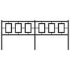 vidaXL Testiera di Ricambio in Metallo Nero 193 cm