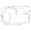vidaXL Divano Grigio scuro 156 x 82 x 85 cm Tessuto