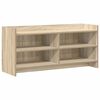 vidaXL Mobile TV 100 x 33 x 47 cm Rovere Sonoma Legno ingegnerizzato