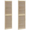 vidaXL Porta per Armadio con porta 2 pz Naturale 201 x 2,1 x 59,5 cm