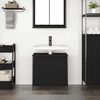 vidaXL Mobile Lavabo da Bagno Nero 60x34,5x60 cm