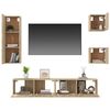 vidaXL Set di Mobili TV 5 pz Rovere Sonoma in Legno Multistrato