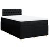 vidaXL Giroletto a Molle con Materasso Nero 120x190 cm in Tessuto