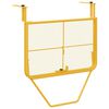 vidaXL Tavolo Appeso da Balcone Senape 60 x 39 x 65 cm Acciaio