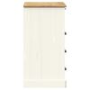 vidaXL Cassettiera VIGO Bianca 80x40x76 cm in Legno Massello di Pino