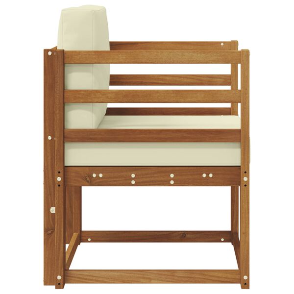 vidaXL Set di divani da esterno Legno di Acacia Massello e Poliestere