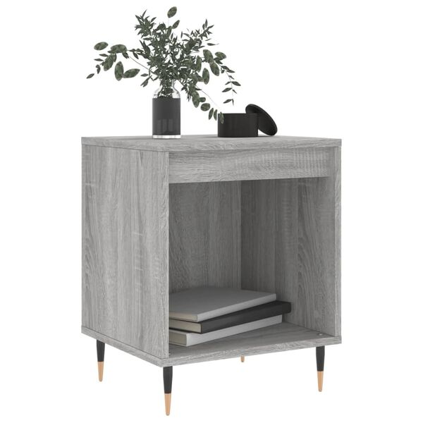 vidaXL Comodini 2pz Grigio Sonoma 40x35x50 cm in Legno Multistrato