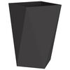 vidaXL Fioriera 2 pcs Nero 50 x 50 x 75 cm Acciaio