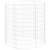 vidaXL Palo Gabbione Circolare in Acciaio Zincato &Oslash;100x100 cm