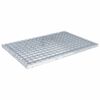 vidaXL Grata Argento 60 x 40 x 2 cm Acciaio Zincato a Caldo