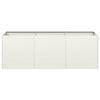 vidaXL Fioriera Bianca 120x40x40 cm in Acciaio Laminato a Freddo