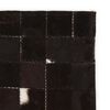 vidaXL Tappeto Patchwork in Pelle Vera 80x150cm a Quadri Nero/Bianco