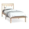 vidaXL Giroletto 75x190 cm Small Single in Legno Massello