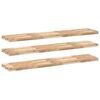 vidaXL Mensole da Parete 3 pz 140x30x4 cm Legno Acacia Non Trattato