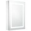 vidaXL Armadietto Bagno con Specchio e LED 50x13x70 cm