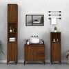vidaXL Armadietto Bagno Rovere Marrone 30x30x100 cm Legno Multistrato