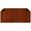 vidaXL Fioriera Arrugginita 80x80x30 cm in Acciaio Corten