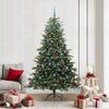 vidaXL Albero di Natale artificiale con 300 LED Verde 210 cm