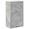 vidaXL Mobile da Bagno con porta Grigio cemento 39 x 23,5 x 65 cm