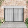vidaXL Tettoia per Porta Grigio e Trasparente 350x75 cm Policarbonato