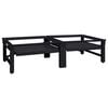 vidaXL Pedestallo per Lavatrice 2 pcs Nero 124,5 x 61,5 x 32,5 cm