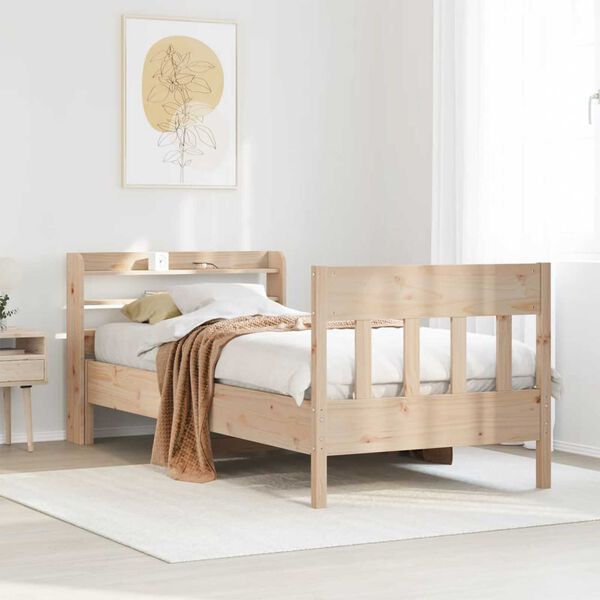 vidaXL Letto senza Materasso 90x190 cm in Legno Massello di Pino