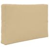 vidaXL Cuscino per divano da esterno 3 pcs Beige Poliestere