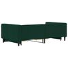 vidaXL Divano Letto Estraibile Cassetti Verde Scuro 100x200cm Velluto