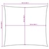 vidaXL Vela Parasole in Tela Oxford Quadrata 2,5x2,5 m Crema