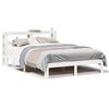 vidaXL Giroletto con Testiera Bianco 150x200 cm Legno Massello di Pino