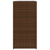 vidaXL Fioriere da Giardino 2 pz Marrone 40x40x80 cm in Polyrattan