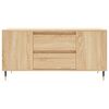 vidaXL Tavolino Salotto Rovere Sonoma 102x44,5x50 cm Legno Multistrato