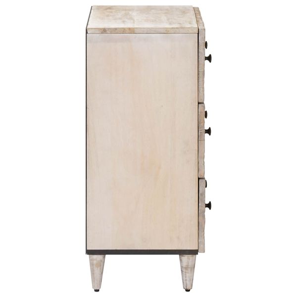 vidaXL Credenza con Ripostiglio Bianco 60 x 33,5 x 75 cm