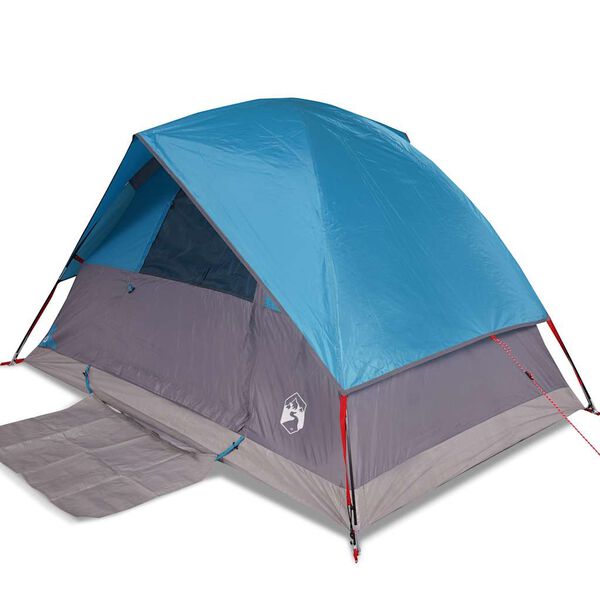 vidaXL Tenda da Campeggio a Cupola per 2 Persone Blu Impermeabile
