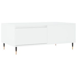 vidaXL Tavolino da Salotto Bianco 90x50x36,5 cm in Legno Multistrato