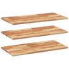 vidaXL Mensole da Parete 3 pz 80x40x2 cm Legno Acacia Rifinito a Olio