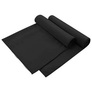 vidaXL Asciugamani per Sedia Outdoor 2 pcs Nero 130 x 60 cm