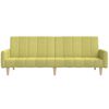 vidaXL Divano Letto a 2 Posti Verde in Tessuto