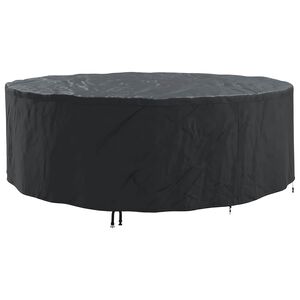 vidaXL Copertura per mobili 279 x 279 x 71 cm Tessuto Oxford 600D Nero