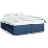 vidaXL Giroletto senza Materasso Blu 200x200 cm in Tessuto