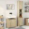 vidaXL Set Mobili da Bagno 3 pz Rovere Sonoma in Legno Multistrato