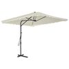vidaXL Ombrellone da Esterni con Palo in Acciaio 250x250 cm Sabbia