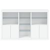 vidaXL Credenza con Luci LED Bianca 162x37x100 cm