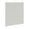 vidaXL Tenda Plissettata Grigio Chiaro 120x100 cm Larghezza Tessuto
